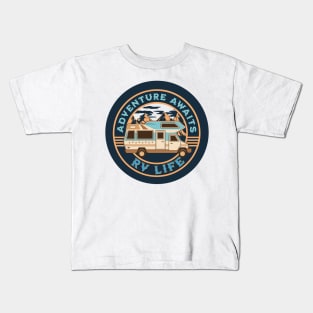 Adventure Awaits - RV Life Kids T-Shirt